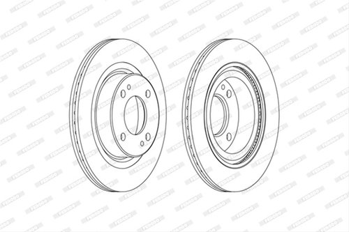Set Discuri Frana Ferodo Mitsubishi DDF2467C
