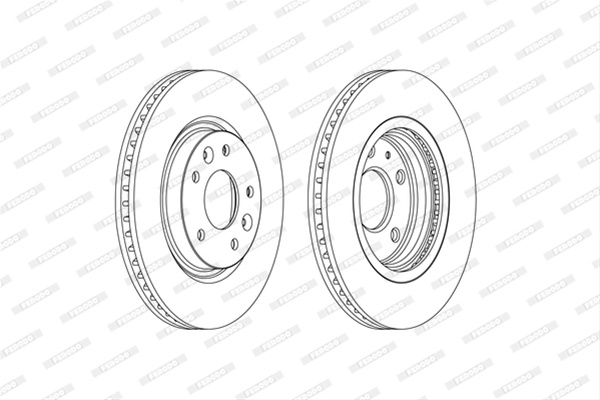 Set Discuri Frana Ferodo Nissan DDF2466C