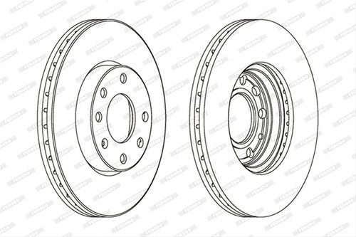 Set Discuri Frana Ferodo Opel DDF1041C