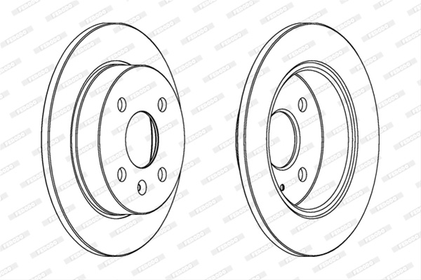 Set Discuri Frana Ferodo Opel DDF1043C