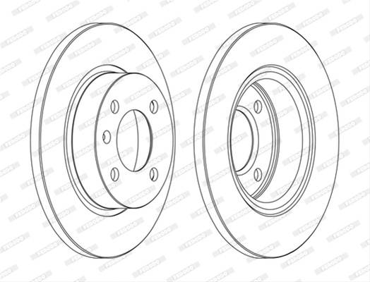 Set Discuri Frana Ferodo Opel DDF1283C