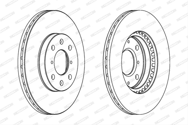 Set Discuri Frana Ferodo Opel DDF1520C