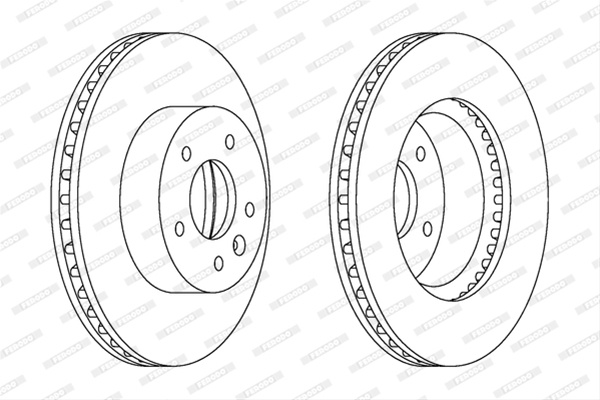 Set Discuri Frana Ferodo Opel DDF1625