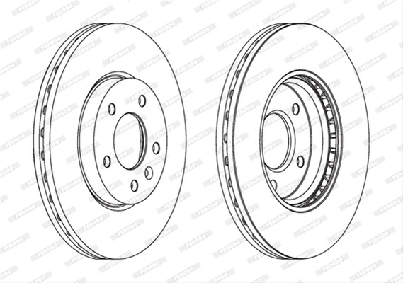 Set Discuri Frana Ferodo Opel DDF1870
