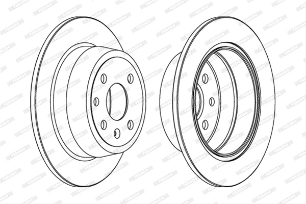 Set Discuri Frana Ferodo Opel DDF331C