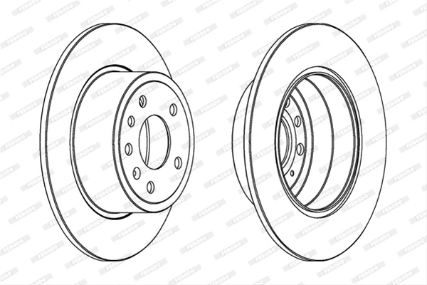 Set Discuri Frana Ferodo Opel DDF811