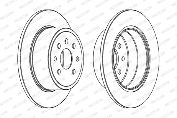 Set Discuri Frana Ferodo Opel DDF814C