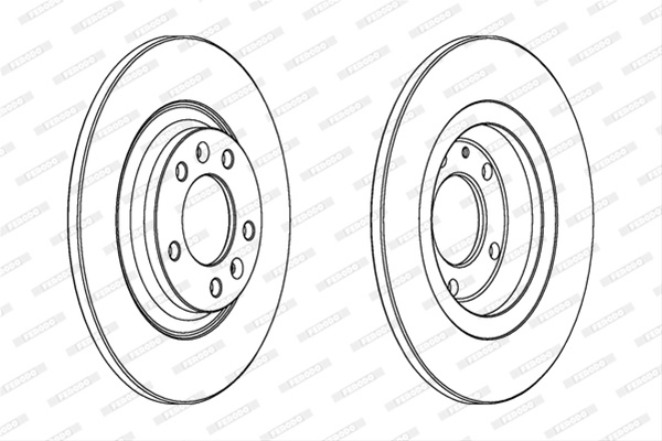 Set Discuri Frana Ferodo Peugeot DDF1275