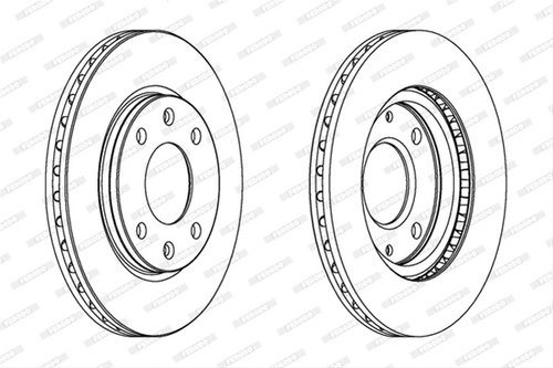 Set Discuri Frana Ferodo Peugeot DDF214C