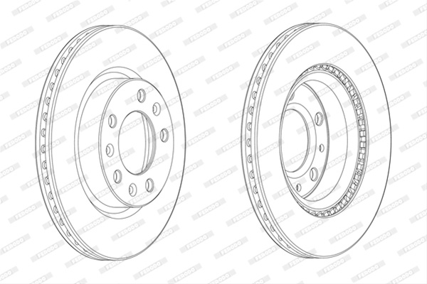 Set Discuri Frana Ferodo Peugeot DDF2413C