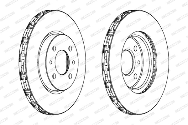 Set Discuri Frana Ferodo Peugeot DDF762C