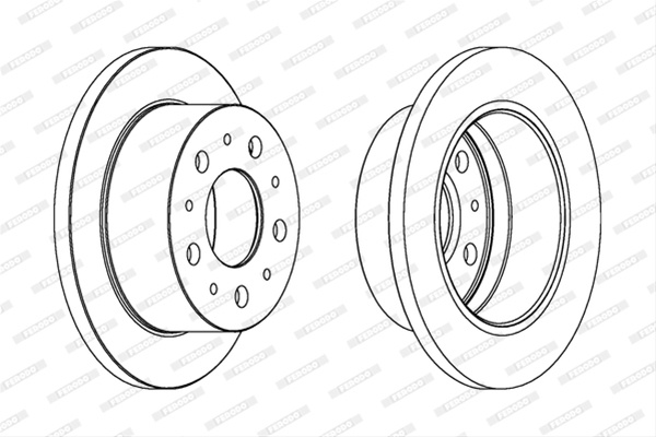 Set Discuri Frana Ferodo Peugeot (Df-Psa) DDF1574