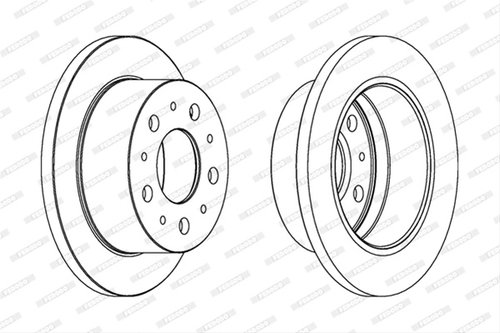 Set Discuri Frana Ferodo Peugeot (Df-Psa) DDF1574