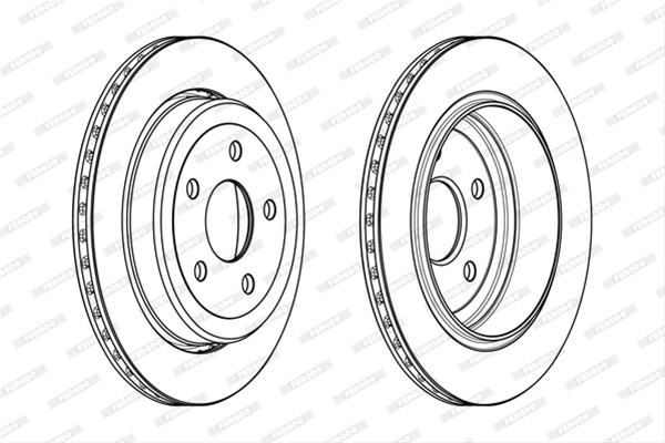 Set Discuri Frana Ferodo Plymouth DDF2095C