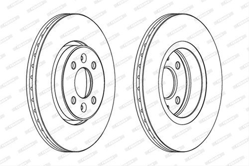 Set Discuri Frana Ferodo Renault DDF1124C