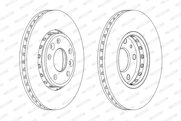 Set Discuri Frana Ferodo Renault DDF1726C