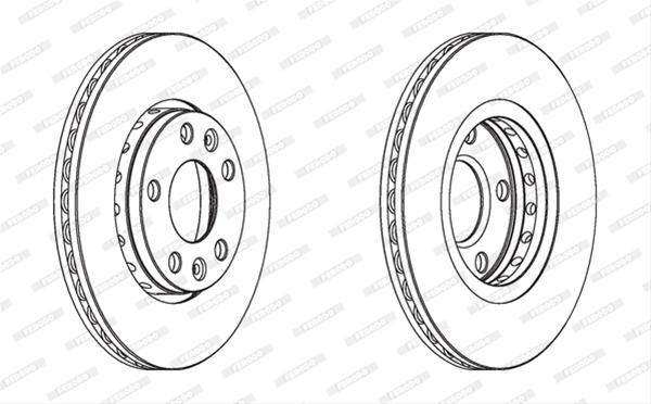 Set Discuri Frana Ferodo Renault DDF1728
