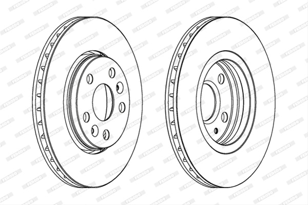 Set Discuri Frana Ferodo Renault DDF1733C