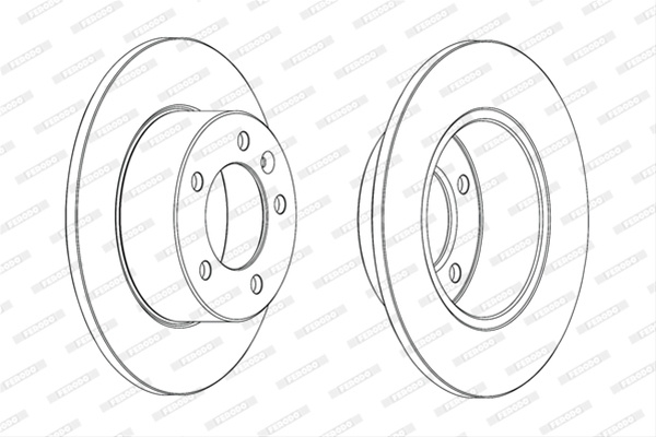 Set Discuri Frana Ferodo Renault DDF1975C