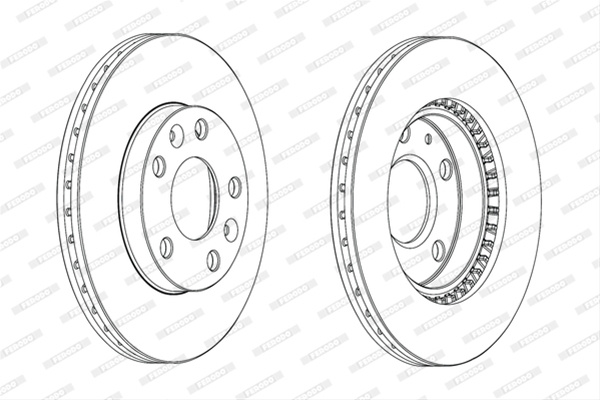 Set Discuri Frana Ferodo Renault DDF2078C