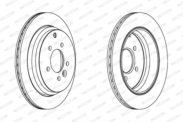 Set Discuri Frana Ferodo Rover DDF1431