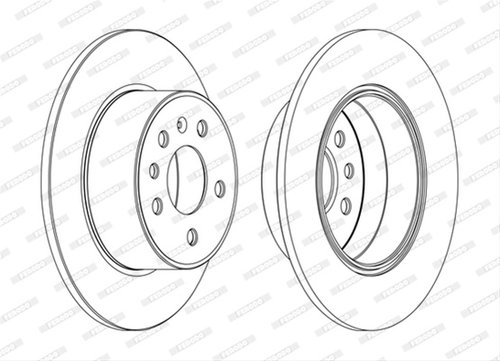 Set Discuri Frana Ferodo Saab DDF1083C