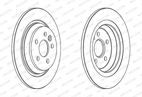 Set Discuri Frana Ferodo Saab DDF1720C