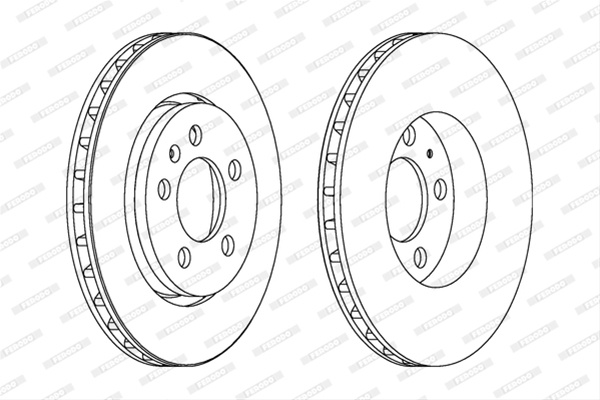 Set Discuri Frana Ferodo Seat DDF1154C