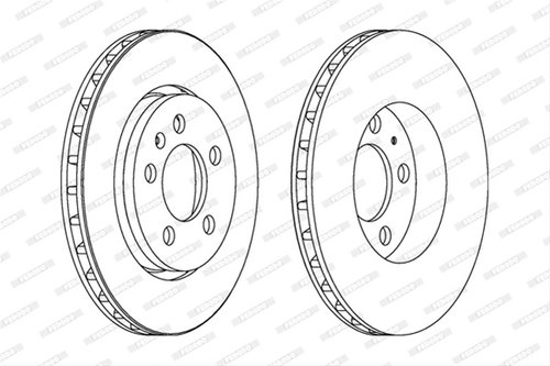 Set Discuri Frana Ferodo Seat DDF1154C