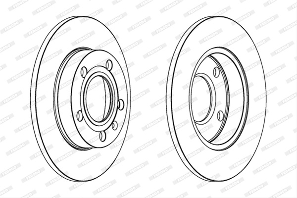 Set Discuri Frana Ferodo Seat DDF1709C