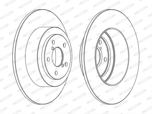 Set Discuri Frana Ferodo Subaru DDF1647C