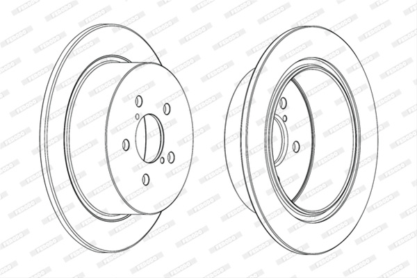 Set Discuri Frana Ferodo Subaru DDF1903C