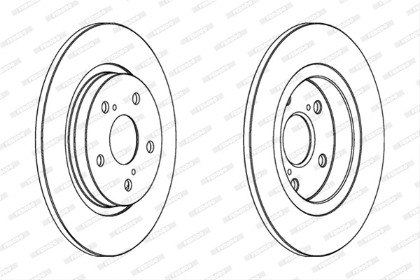 Set Discuri Frana Ferodo Toyota DDF1755
