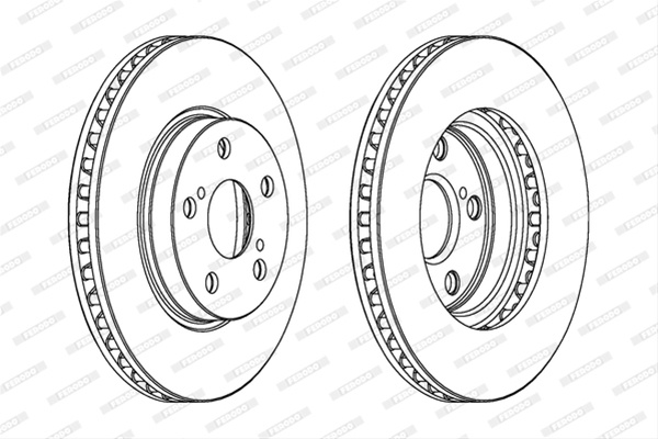 Set Discuri Frana Ferodo Toyota DDF620