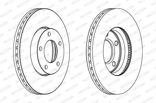 Set Discuri Frana Ferodo Toyota (Faw) DDF1311C
