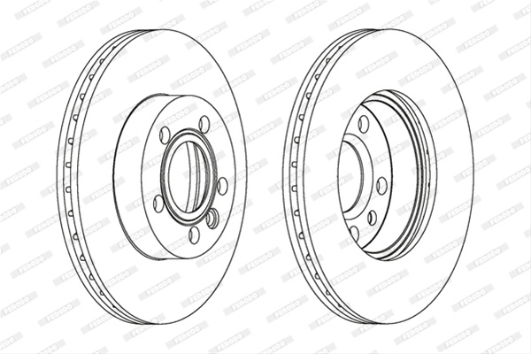 Set Discuri Frana Ferodo Vag DDF1010C