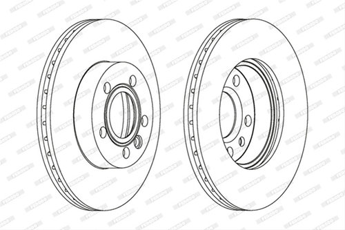 Set Discuri Frana Ferodo Vag DDF1010C