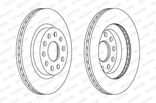 Set Discuri Frana Ferodo Vag DDF1223C