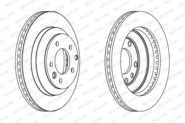 Set Discuri Frana Ferodo Vag DDF1580C