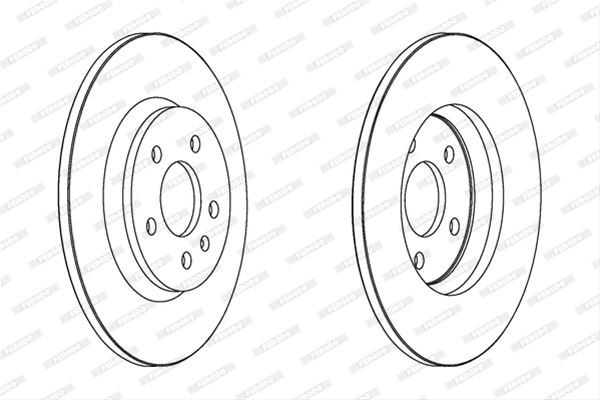 Set Discuri Frana Ferodo Vag DDF1666C