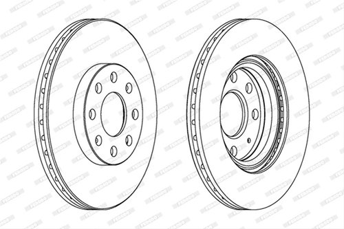 Set Discuri Frana Ferodo Vauxhall DDF1304