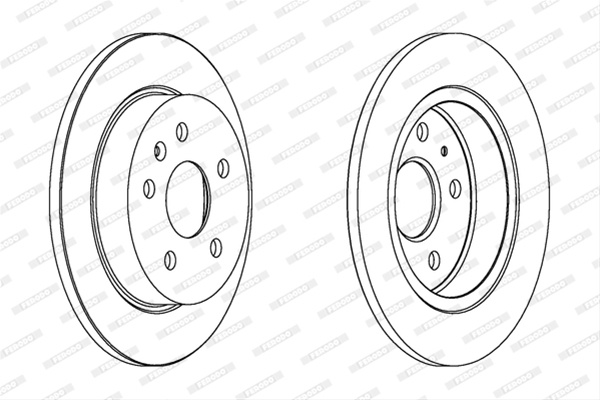 Set Discuri Frana Ferodo Vauxhall DDF1804C