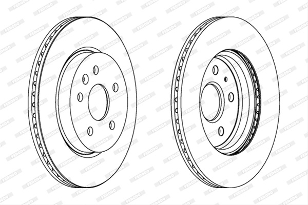 Set Discuri Frana Ferodo Vauxhall DDF1805C