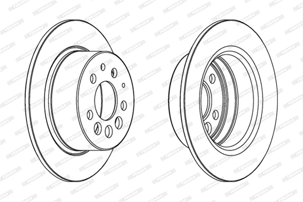 Set Discuri Frana Ferodo Volvo DDF080