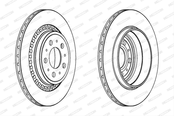 Set Discuri Frana Ferodo Volvo DDF1551C