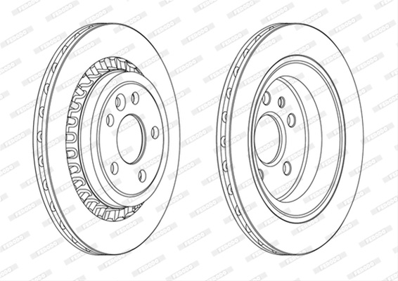 Set Discuri Frana Ferodo Volvo DDF1802C