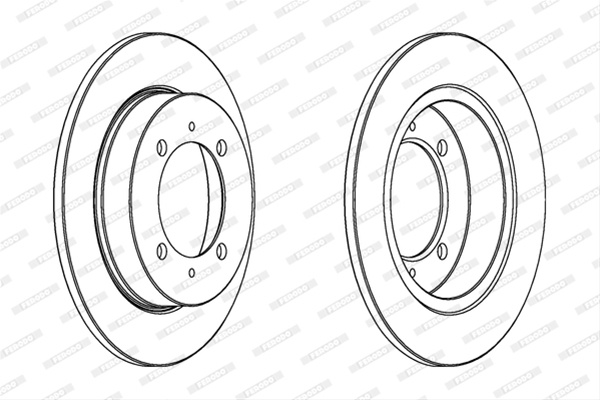  set Discuri Frana Ferodo Volvo DDF886C