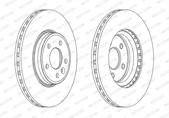 Set Discuri Frana Ferodo Vw DDF1663C