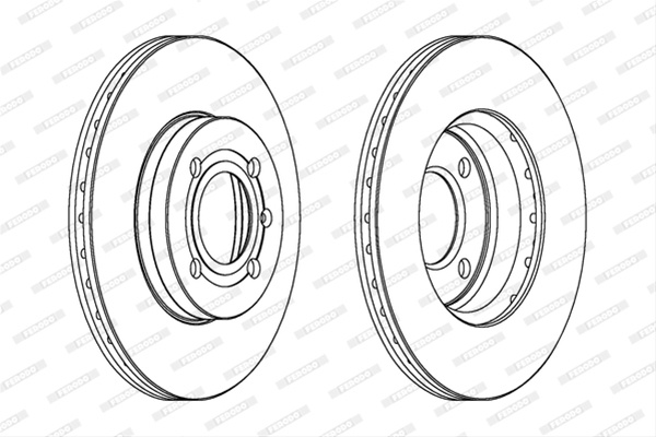 Set Discuri Frana Ferodo Vw DDF207C