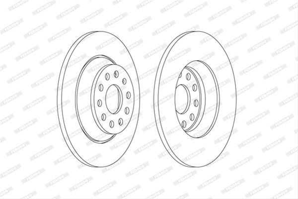 Set Discuri Frana Ferodo Vw DDF2506C